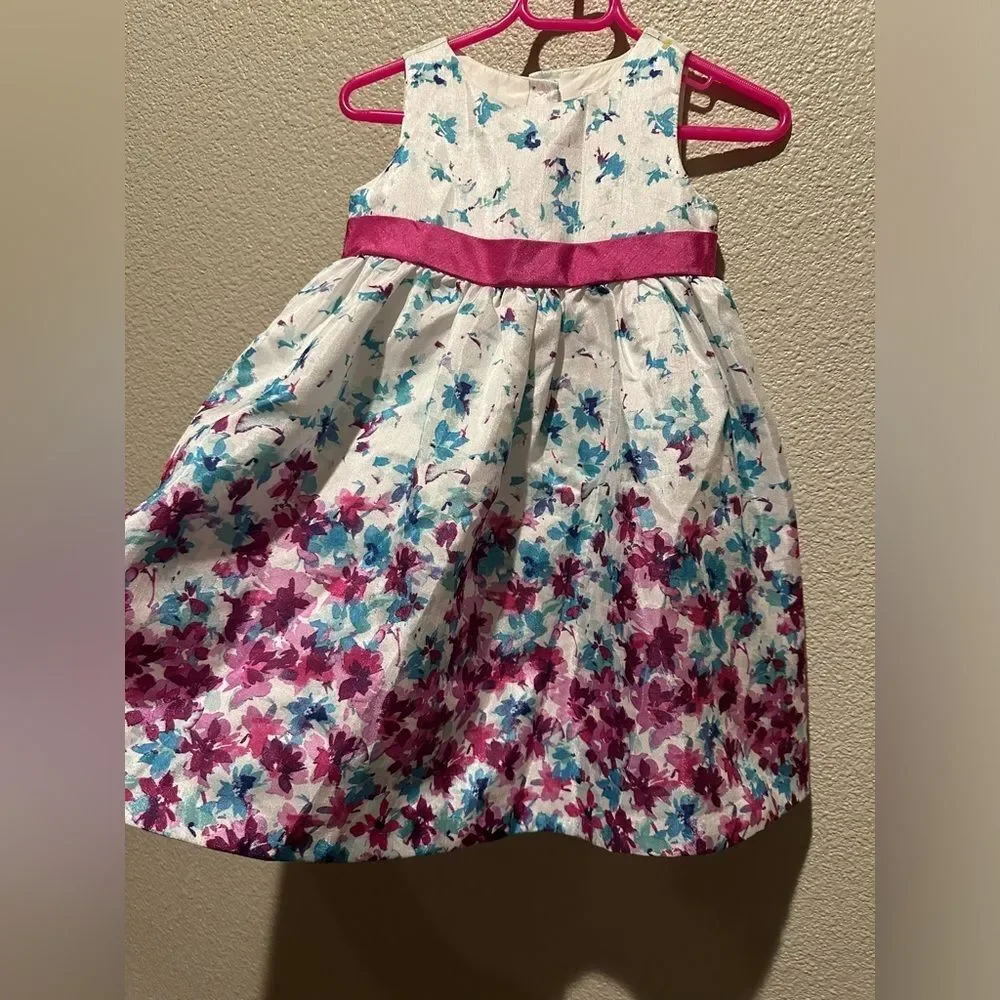 NWOT Gymboree Multi Color Floral Girl Dress Size 2T